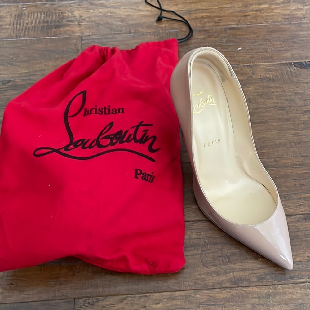 Christian louboutin pigalle follies 100mm nude